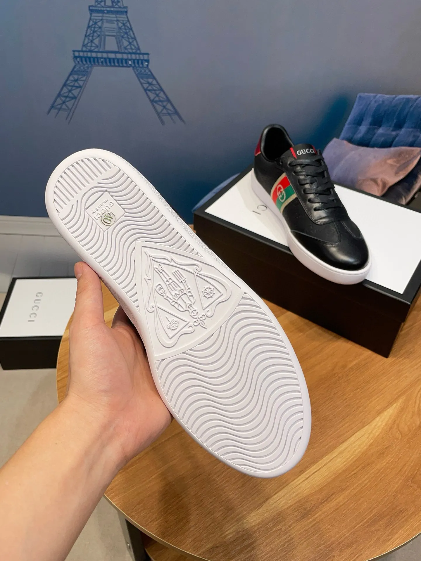 Men's clothing and shoes: 380💰New styles are here again! [Gucci Sports Men's Shoes] Gucci fashionable casual men's shoes🇨🇳Original 1:1 mold, new model debuts first💯Not high-profile but avant-garde, simple, low-key and fashionable, super versatile style🌿Made of original cowhide➕Sheepskin lining🎋The version is comfortable on the feet, first-class workmanship🍍Number: 38-44, customized 45